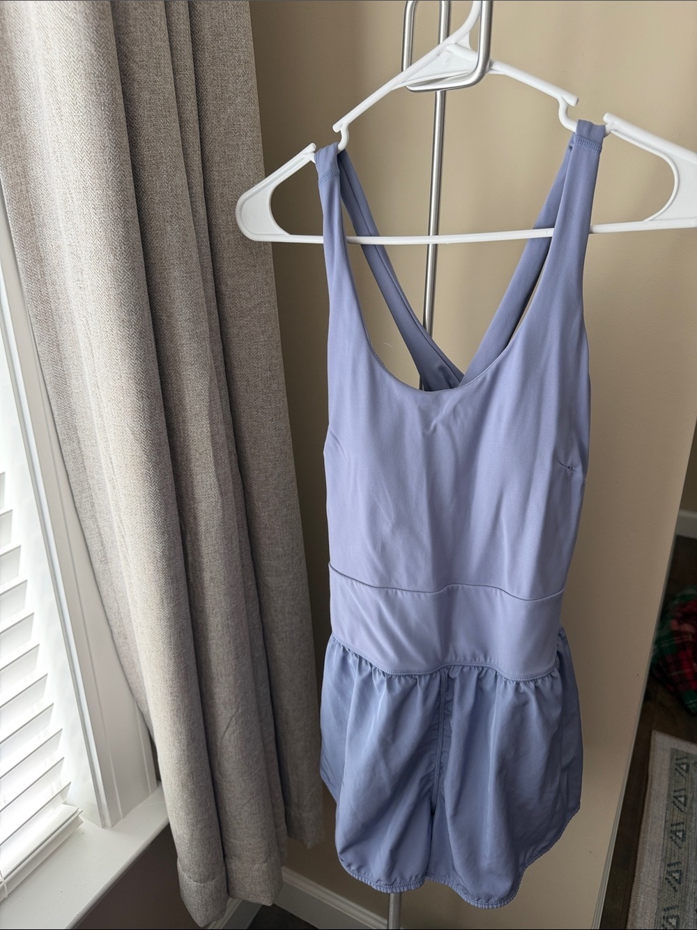 Avia Lilac Girls One-Piece Romper with Crossback Straps